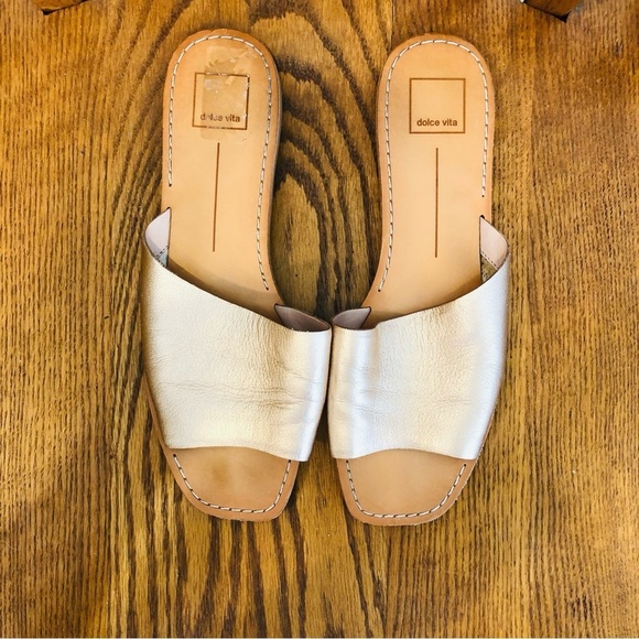 🌈 6/$60, Dolce Vita Rose Gold Sandal, Size 10 - Picture 9 of 9
